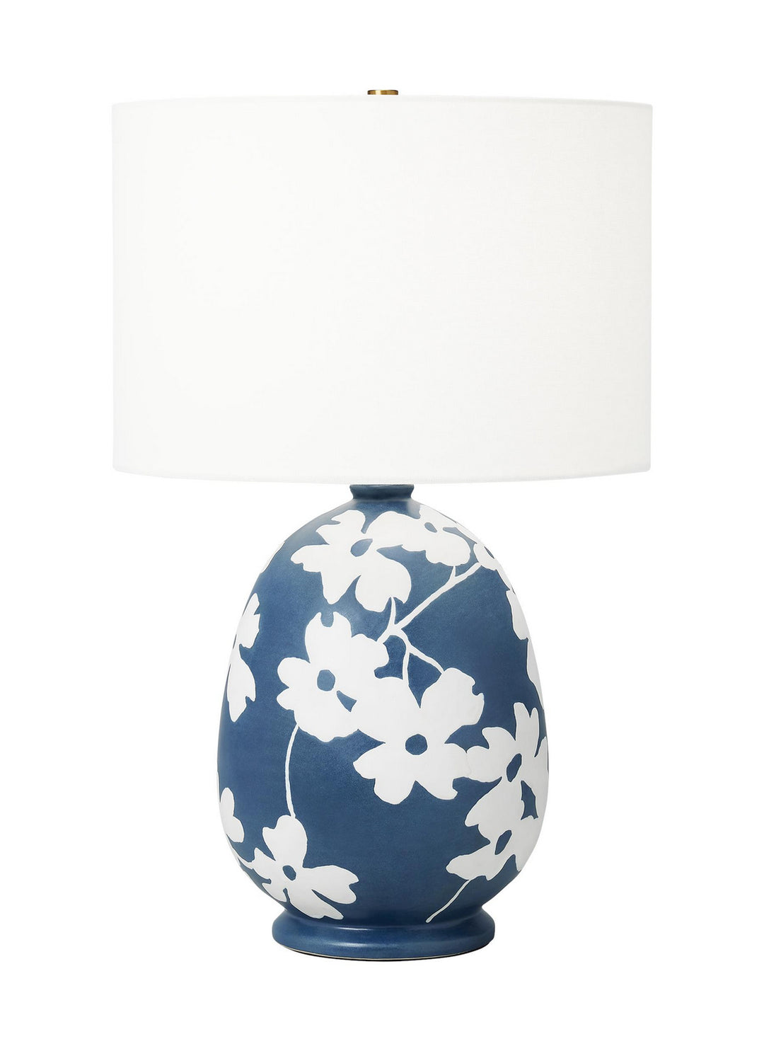 Lila One Light Table Lamp in Semi Matte Navy Blue - available from The Lighting Shoppe, trusted by Canadian homeowners