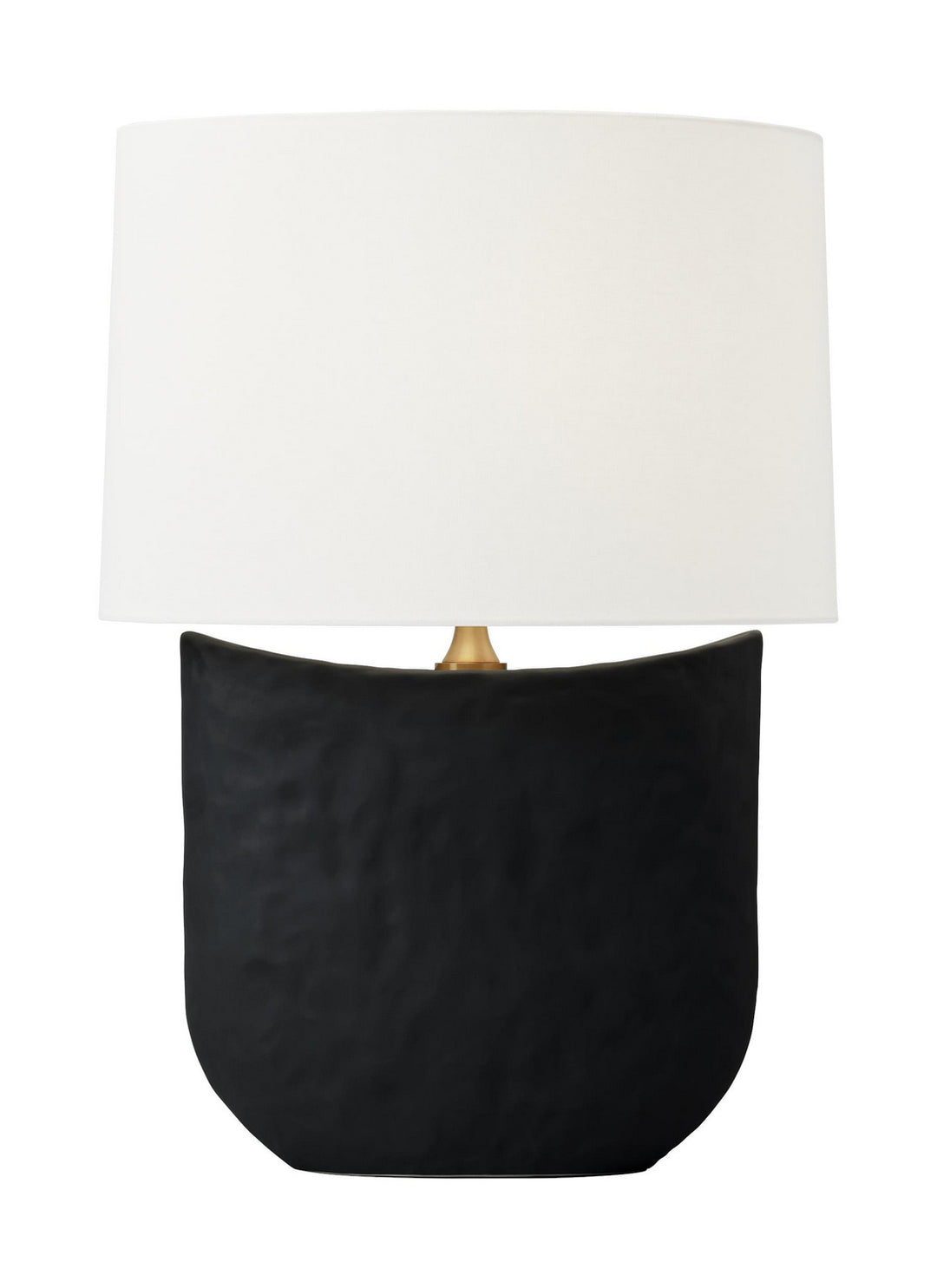 Cenotes One Light Table Lamp in Rough Black Ceramic - available from The Lighting Shoppe, trusted by Canadian homeowners