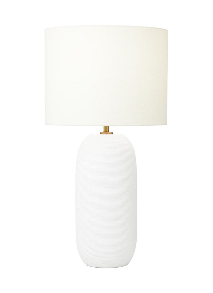 Fanny One Light Table Lamp in Matte White Ceramic - available from The Lighting Shoppe, trusted by Canadian homeowners