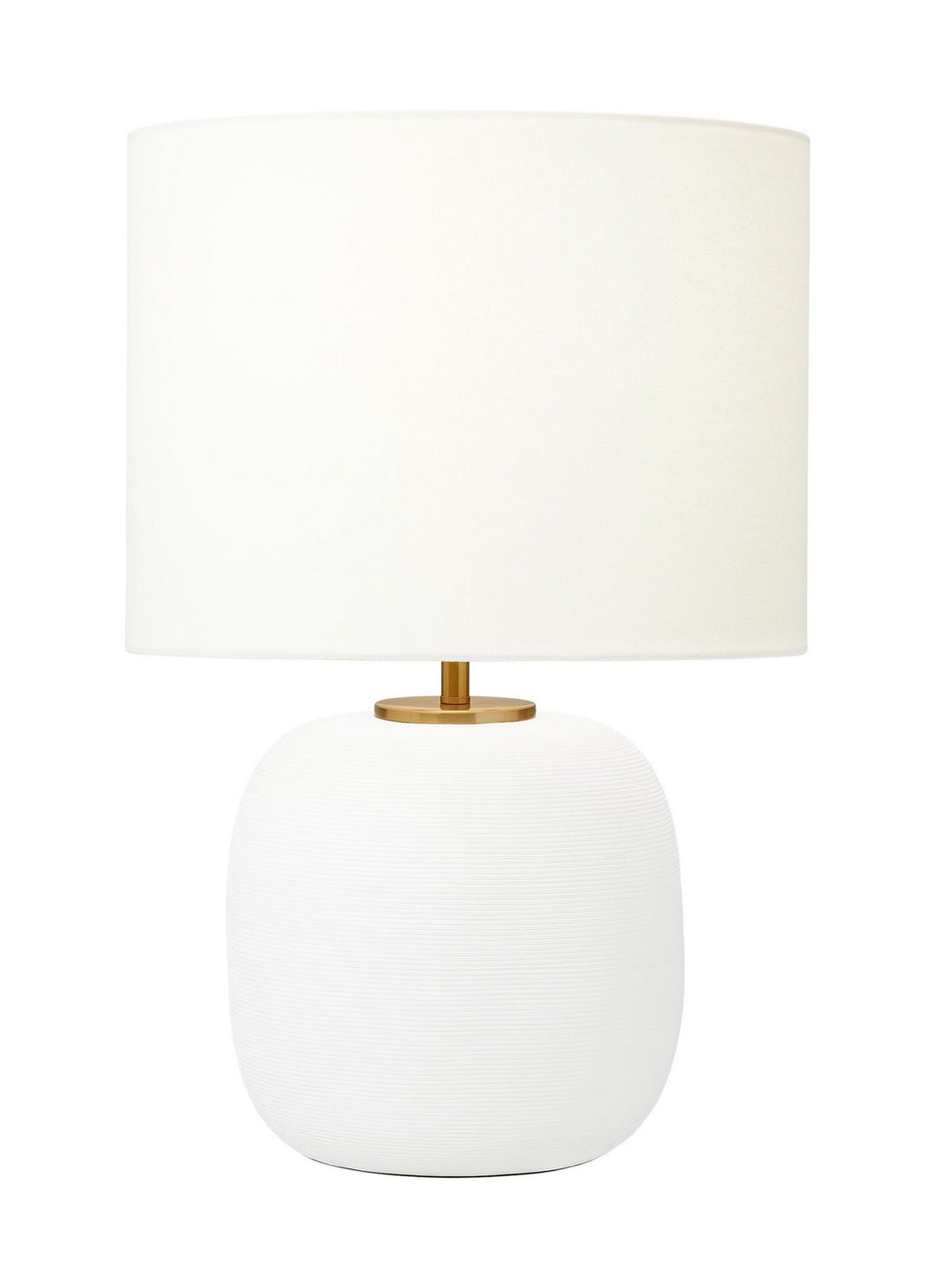 Fanny One Light Table Lamp in Matte White Ceramic - available from The Lighting Shoppe, trusted by Canadian homeowners