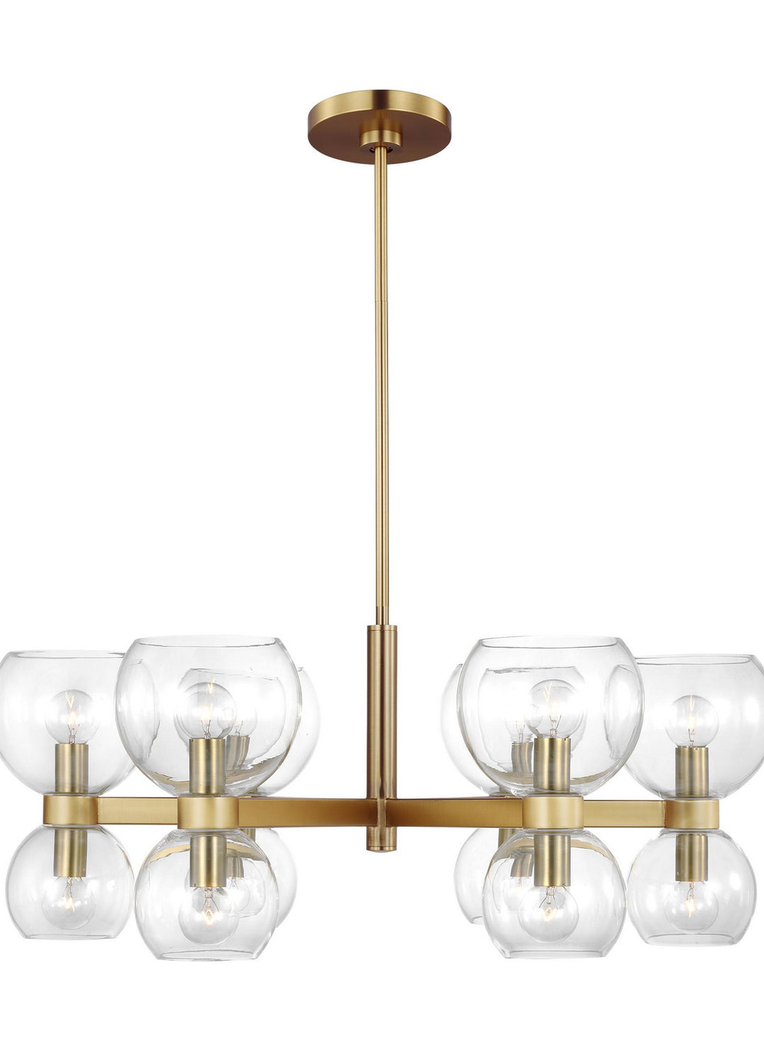 Visual Comfort Studio Canada - KSC10212BBSCG - Six Light Chandelier - Londyn - Burnished Brass with Clear Glass