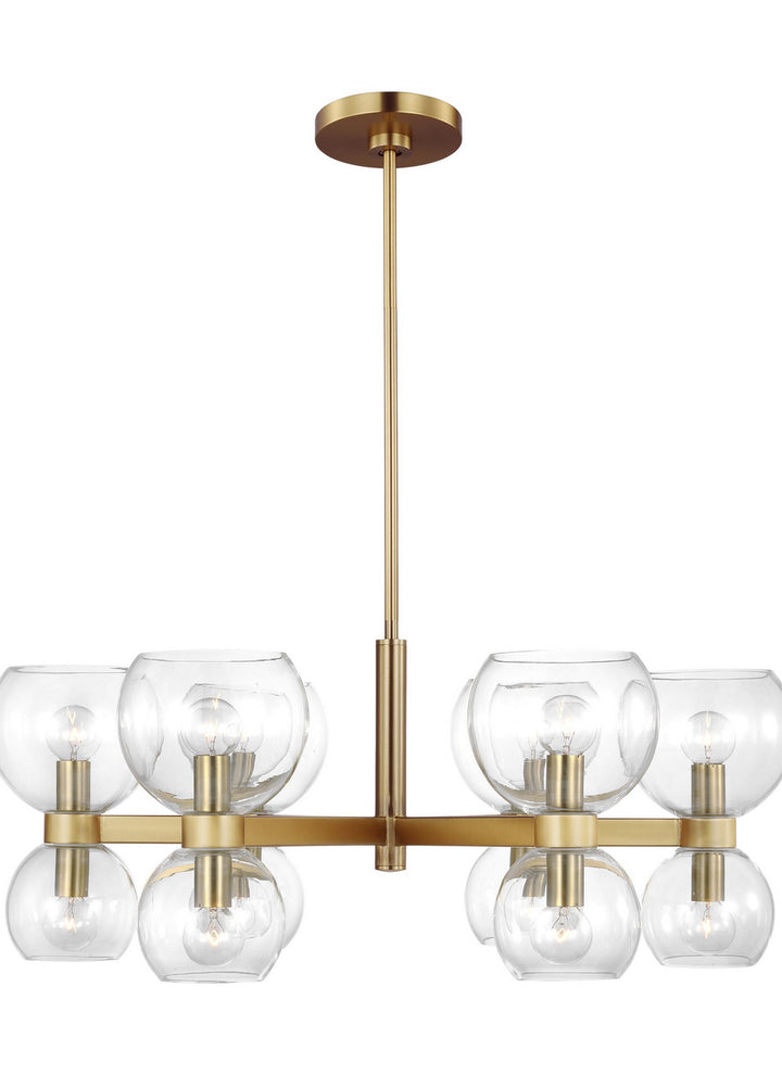 Visual Comfort Studio Canada - KSC10212BBSCG - Six Light Chandelier - Londyn - Burnished Brass with Clear Glass