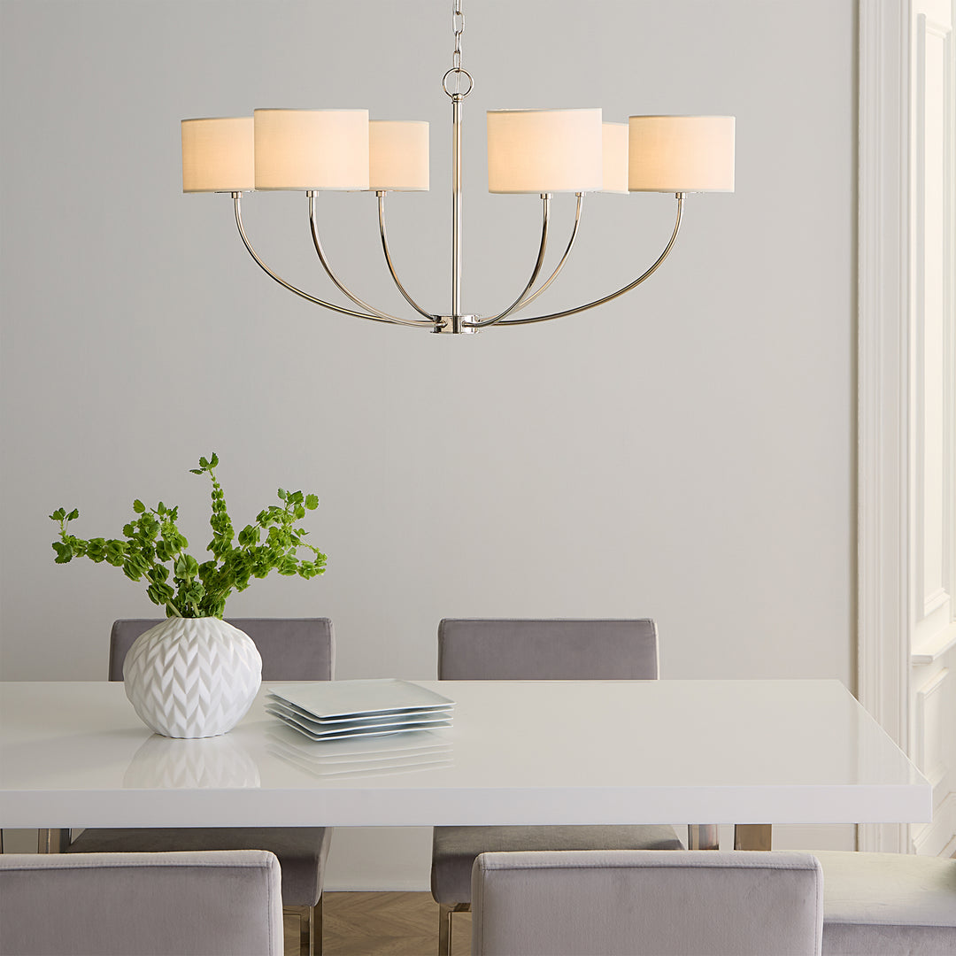 Visual Comfort Studio Canada - KSC1046PN - Six Light Chandelier - Sawyer - Polished Nickel