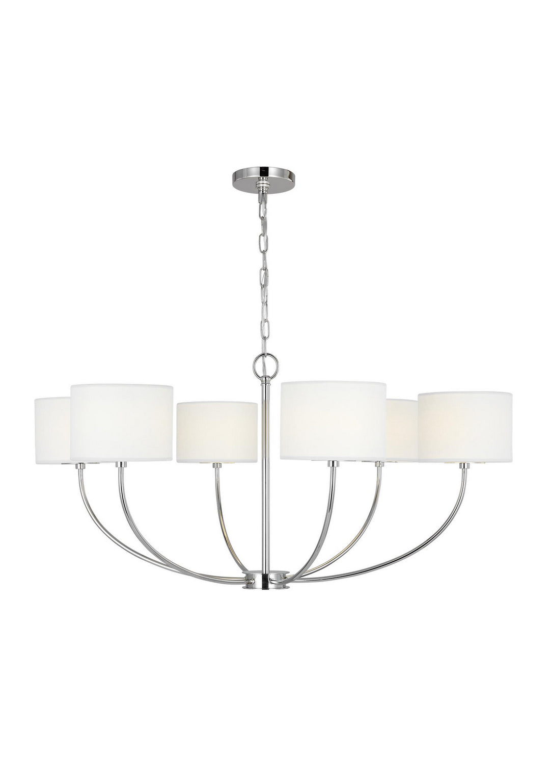 Visual Comfort Studio Canada - KSC1046PN - Six Light Chandelier - Sawyer - Polished Nickel