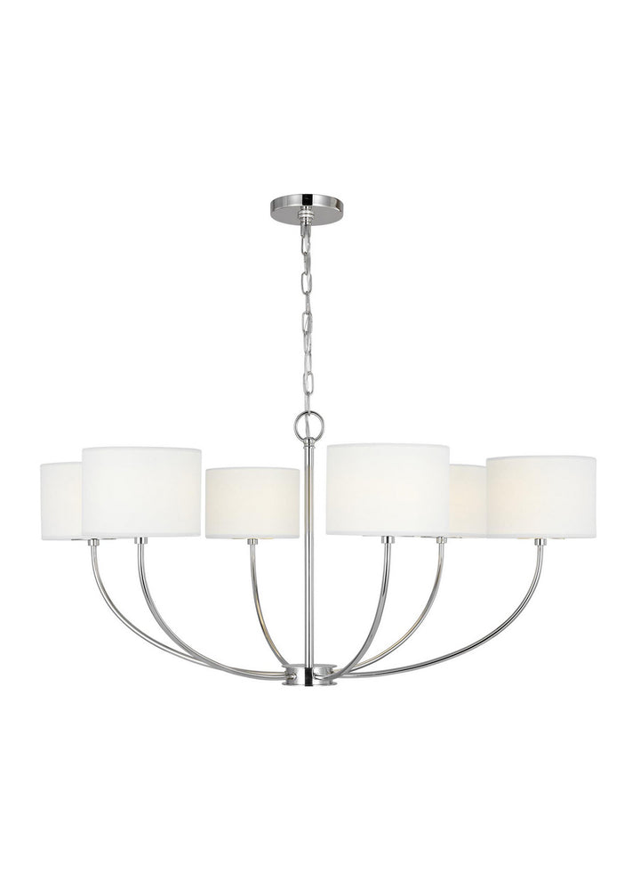 Visual Comfort Studio Canada - KSC1046PN - Six Light Chandelier - Sawyer - Polished Nickel