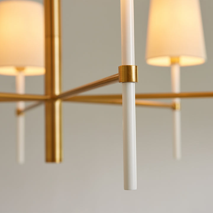 Visual Comfort Studio Canada - KSC1086BBSGW - Six Light Chandelier - Monroe - Burnished Brass