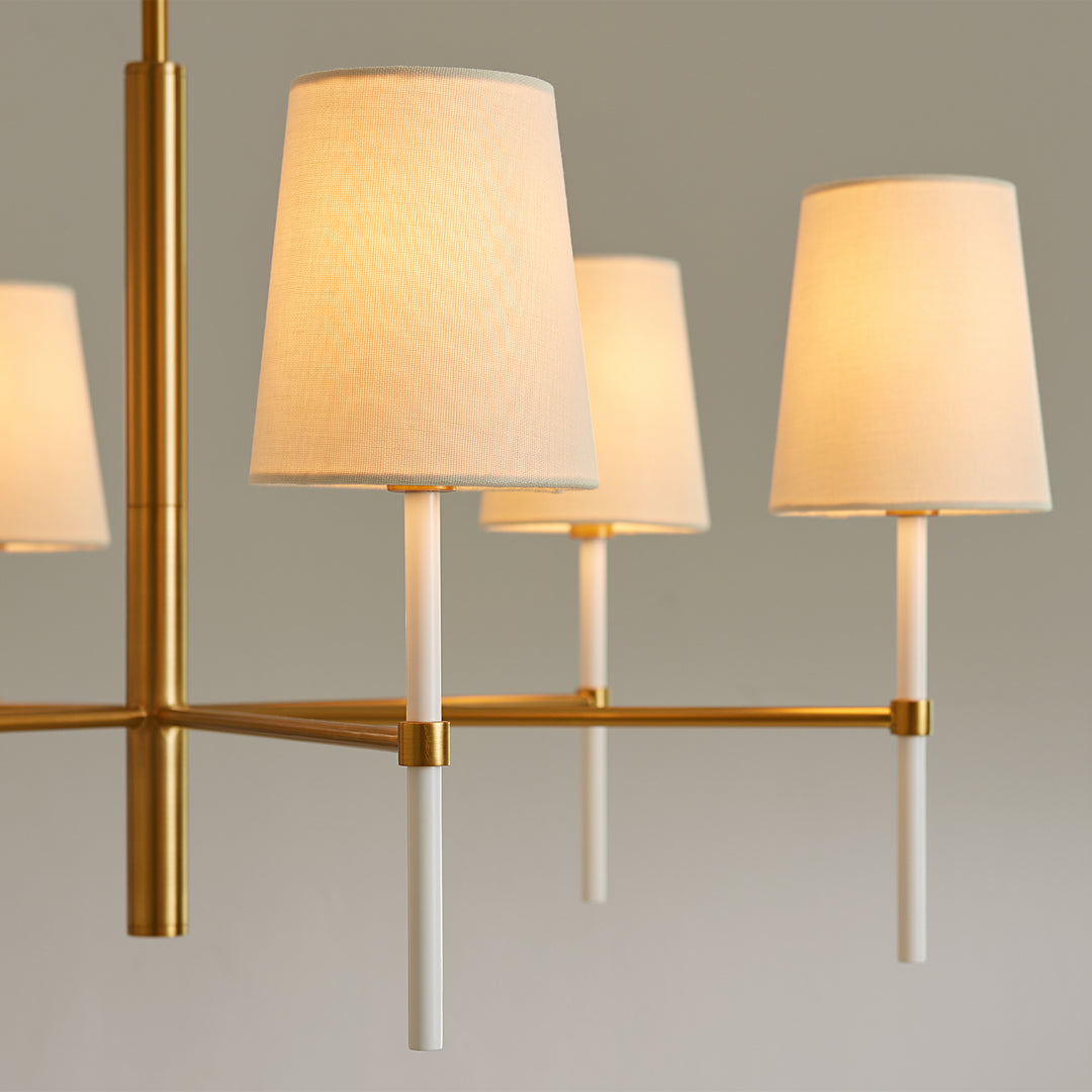 Visual Comfort Studio Canada - KSC1086BBSGW - Six Light Chandelier - Monroe - Burnished Brass