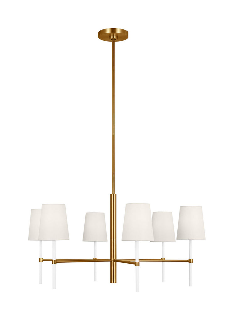 Visual Comfort Studio Canada - KSC1086BBSGW - Six Light Chandelier - Monroe - Burnished Brass