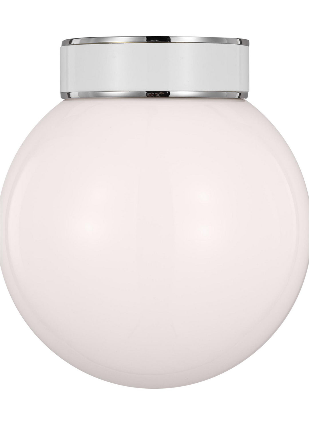 Visual Comfort Studio Canada - KSF1051PNGW - One Light Flush Mount - Monroe - Polished Nickel