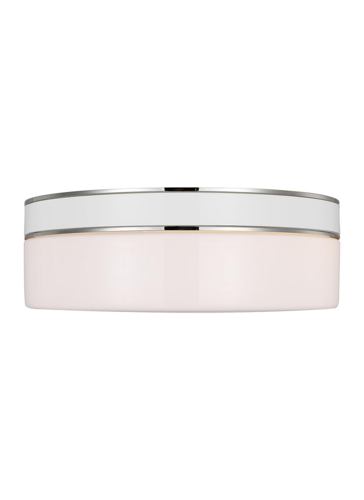 Visual Comfort Studio Canada - KSF1072PNGW - Two Light Flush Mount - Monroe - Polished Nickel
