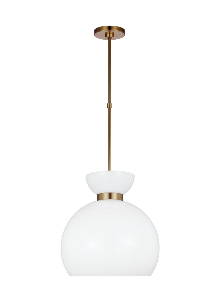 Visual Comfort Studio Canada - KSP1021BBSMG - One Light Pendant - Londyn - Burnished Brass with Milk White Glass