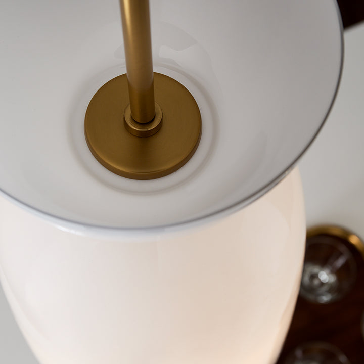 Visual Comfort Studio Canada - KSP1031BBSMG - One Light Pendant - Londyn - Burnished Brass with Milk White Glass