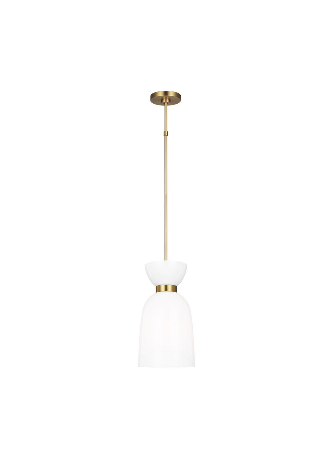 Visual Comfort Studio Canada - KSP1031BBSMG - One Light Pendant - Londyn - Burnished Brass with Milk White Glass