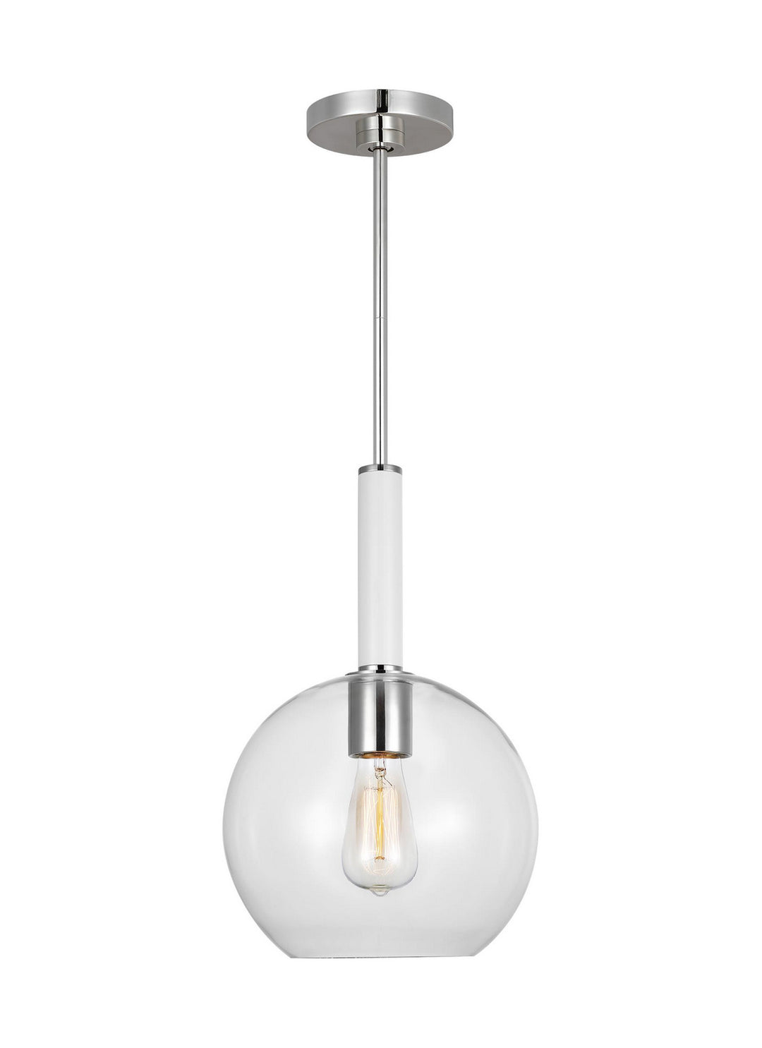 Visual Comfort Studio Canada - KSP1061PNGW - One Light Pendant - Monroe - Polished Nickel