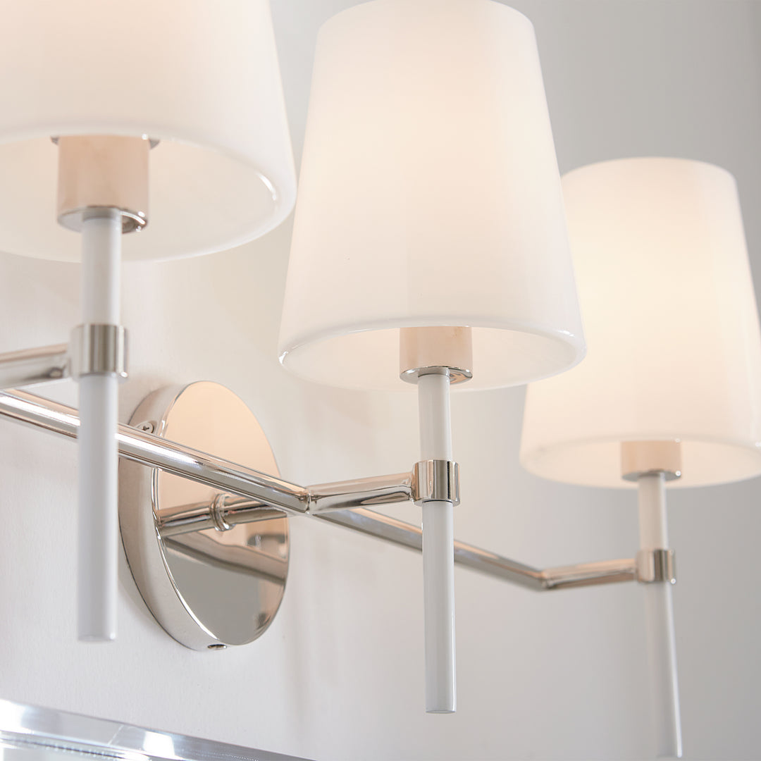 Visual Comfort Studio Canada - KSV1013PNGW - Three Light Vanity - Monroe - Polished Nickel