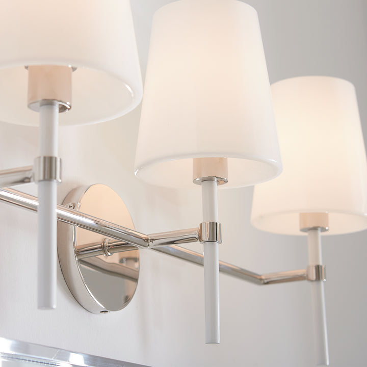 Visual Comfort Studio Canada - KSV1013PNGW - Three Light Vanity - Monroe - Polished Nickel