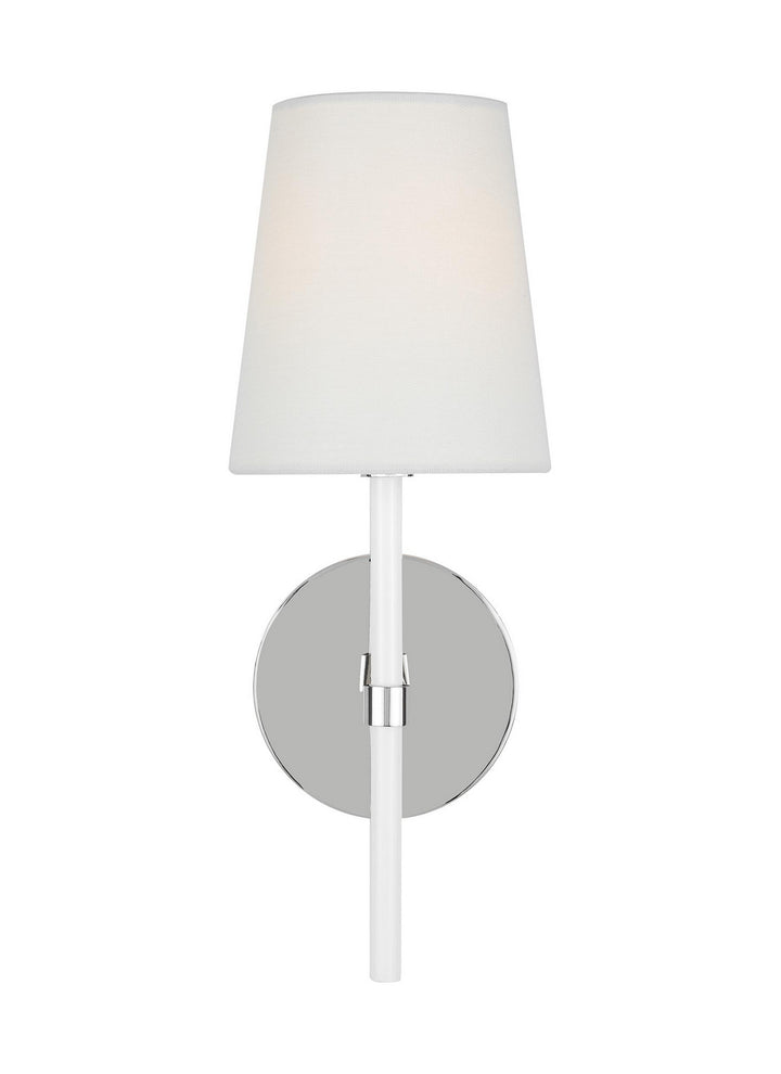Monroe One Light Wall Sconce in Polished Nickel - available from The Lighting Shoppe, trusted by Canadian homeowners