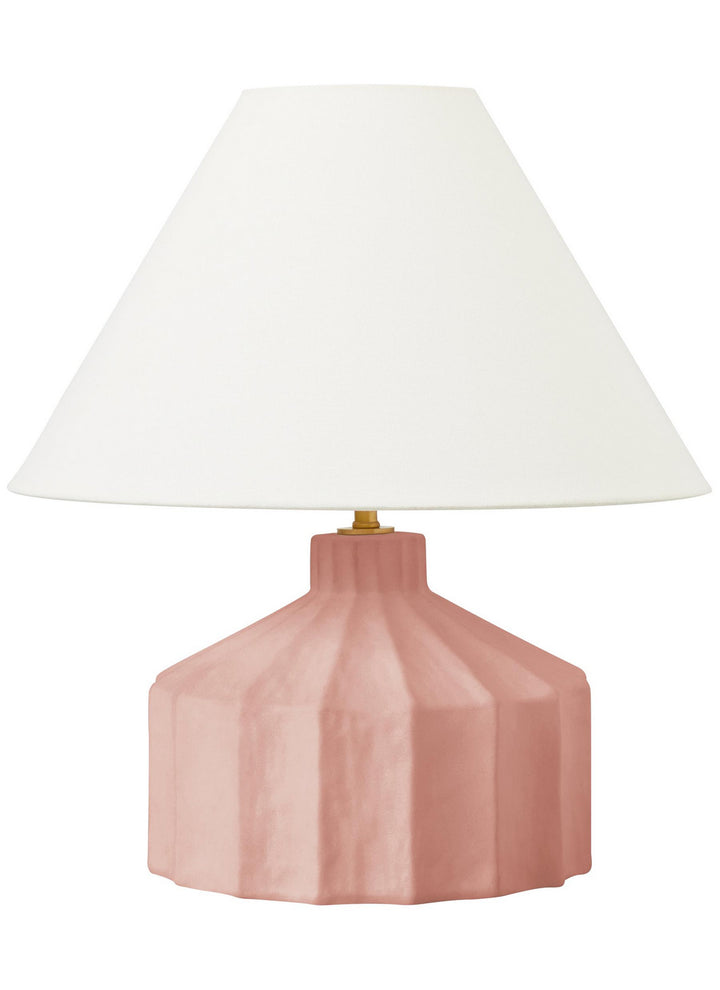 Veneto One Light Table Lamp in Dusty Rose - available from The Lighting Shoppe, trusted by Canadian homeowners