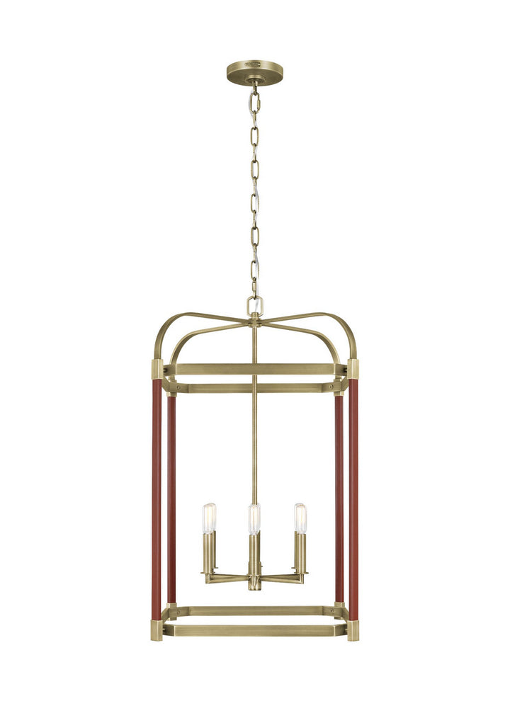 Visual Comfort Studio Canada - LC1156TWB - Six Light Lantern - Hadley - Time Worn Brass