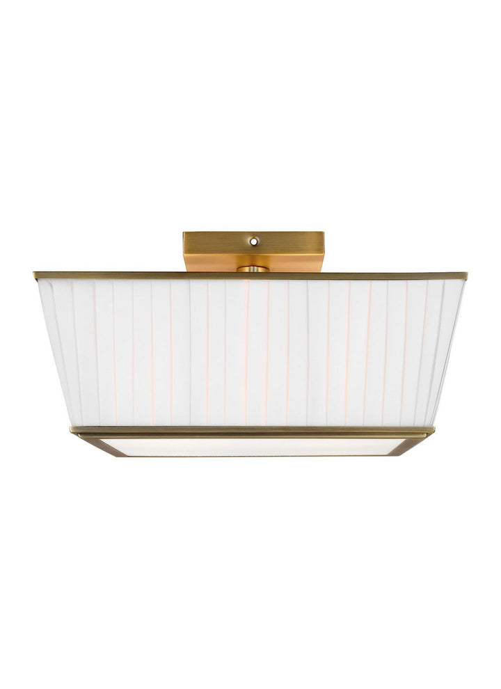 Visual Comfort Studio Canada - LF1044TWB - Four Light Flush Mount - Esther - Time Worn Brass