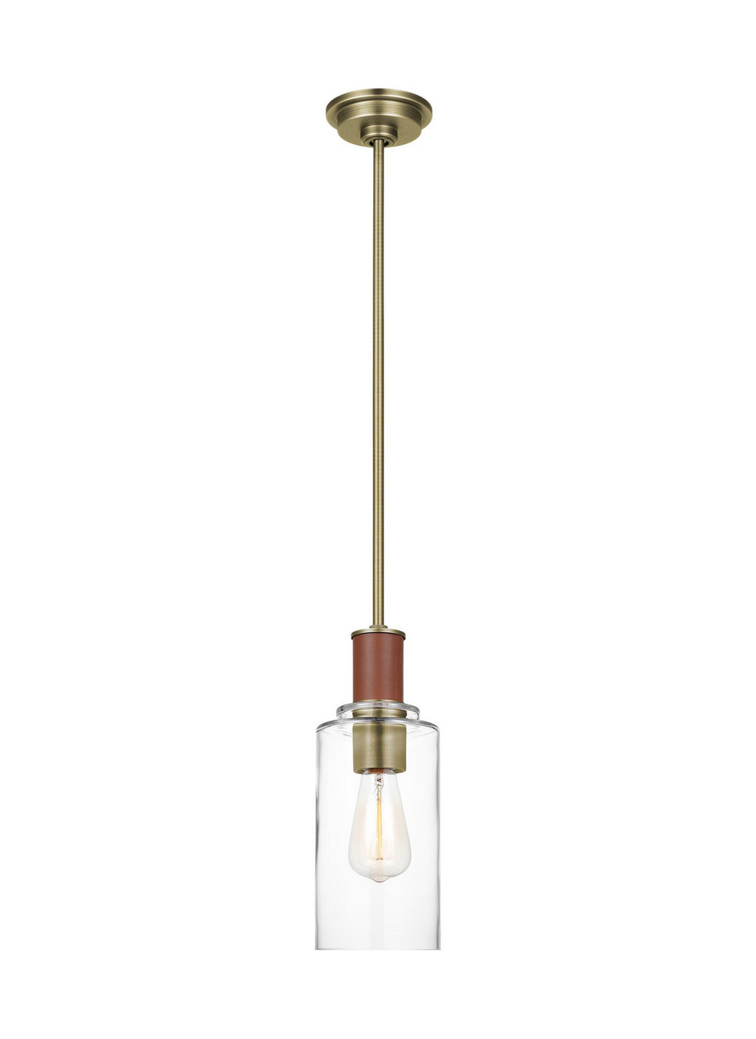 Visual Comfort Studio Canada - LP1071TWBCG - One Light Pendant - Hadley - Time Worn Brass