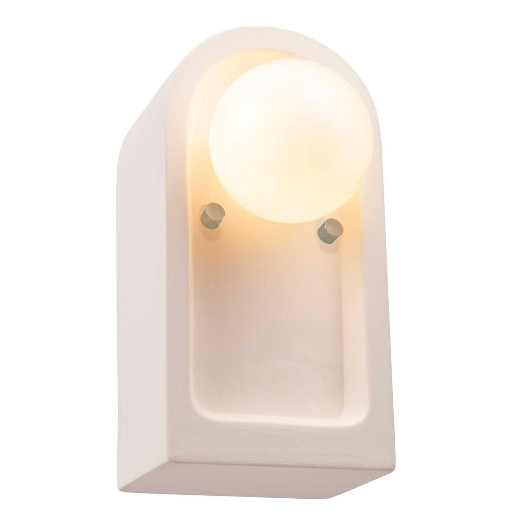 Ambiance Collection One Light Wall Sconce in Bisque Justice Designs