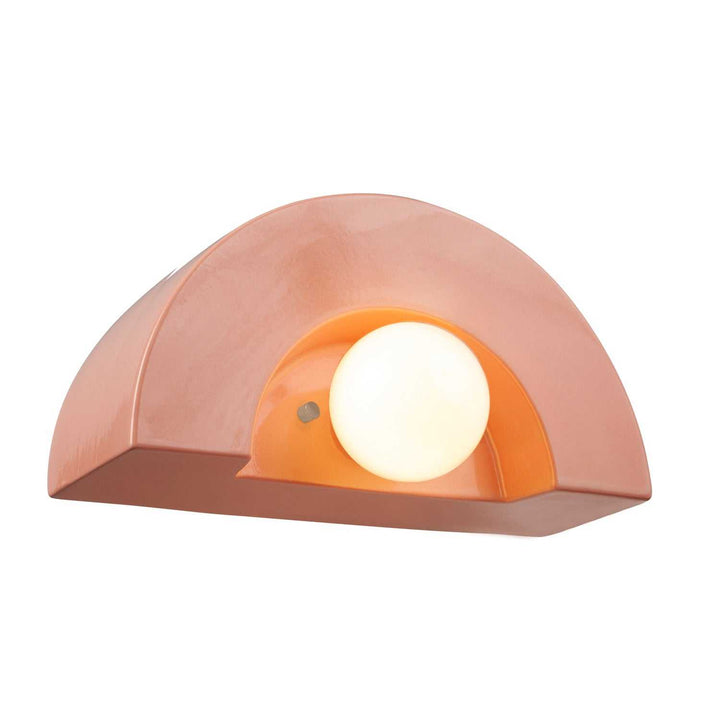 Ambiance Collection One Light Wall Sconce in Gloss Blush Justice Designs