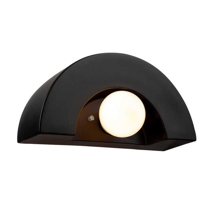 Ambiance Collection One Light Wall Sconce in Carbon - Matte Black Justice Designs