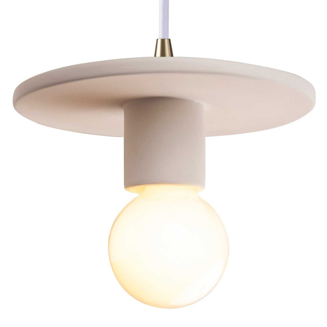 Radiance One Light Pendant in Bisque Justice Designs