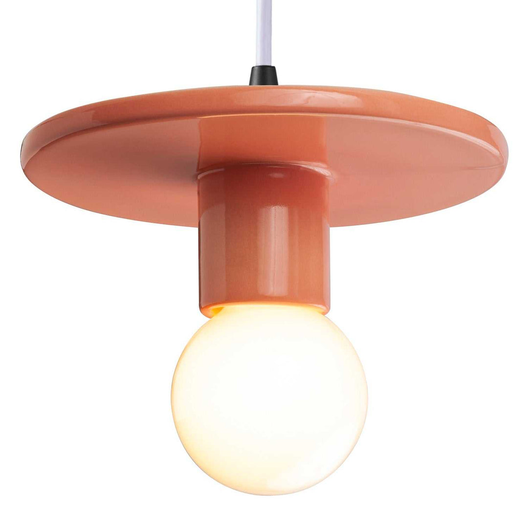Radiance One Light Pendant in Gloss Blush Justice Designs