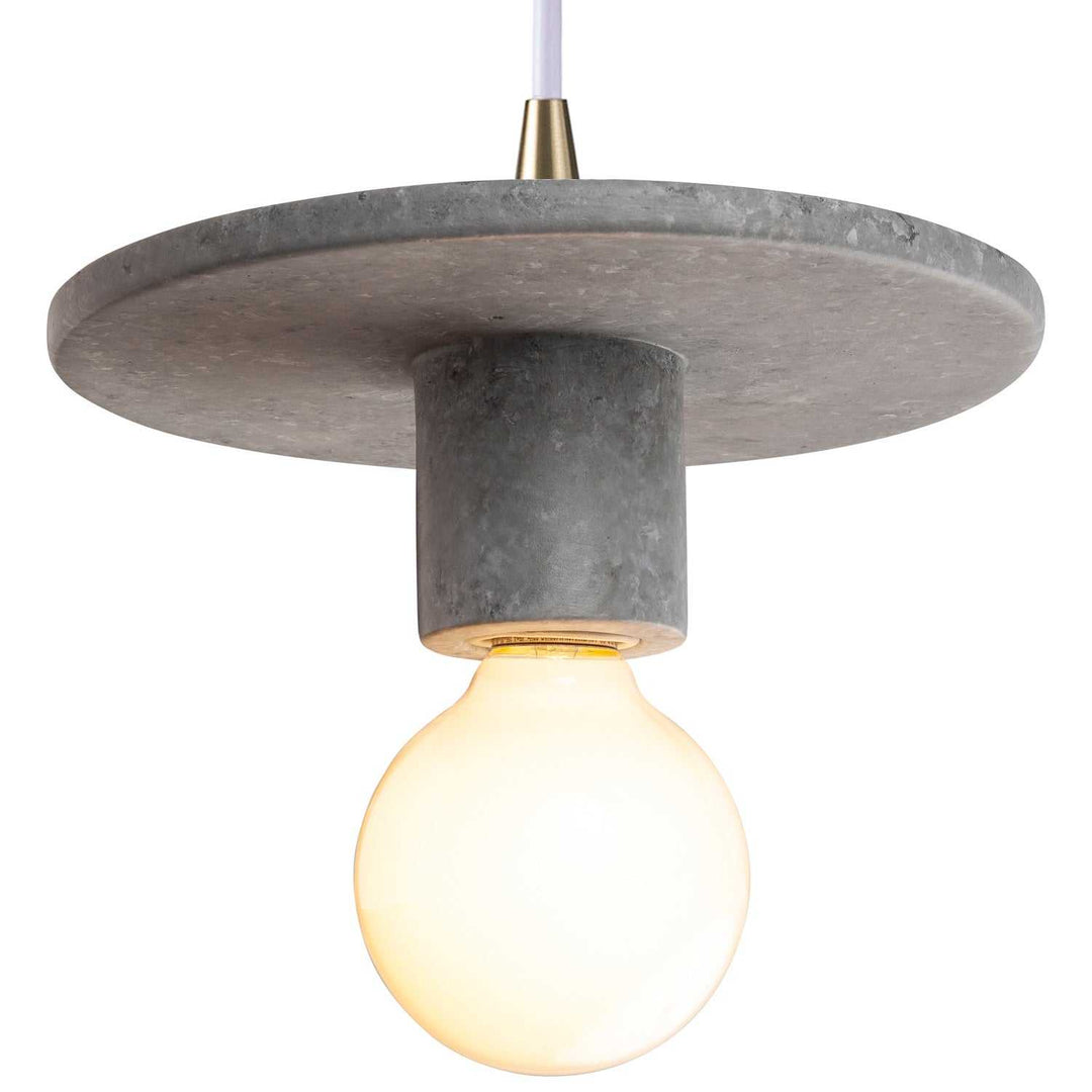 Radiance One Light Pendant in Concrete Justice Designs