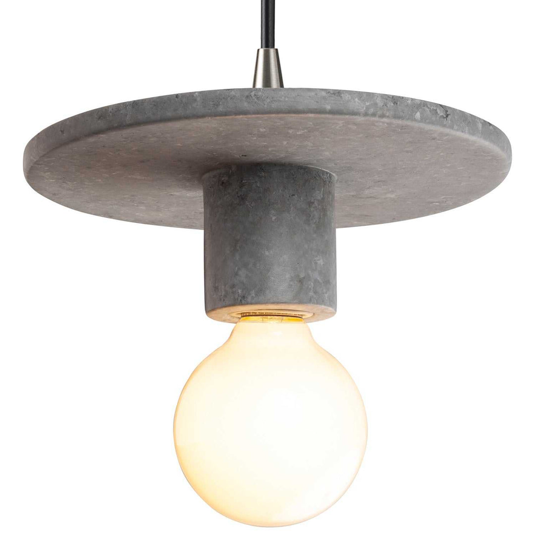 Radiance One Light Pendant in Concrete Justice Designs