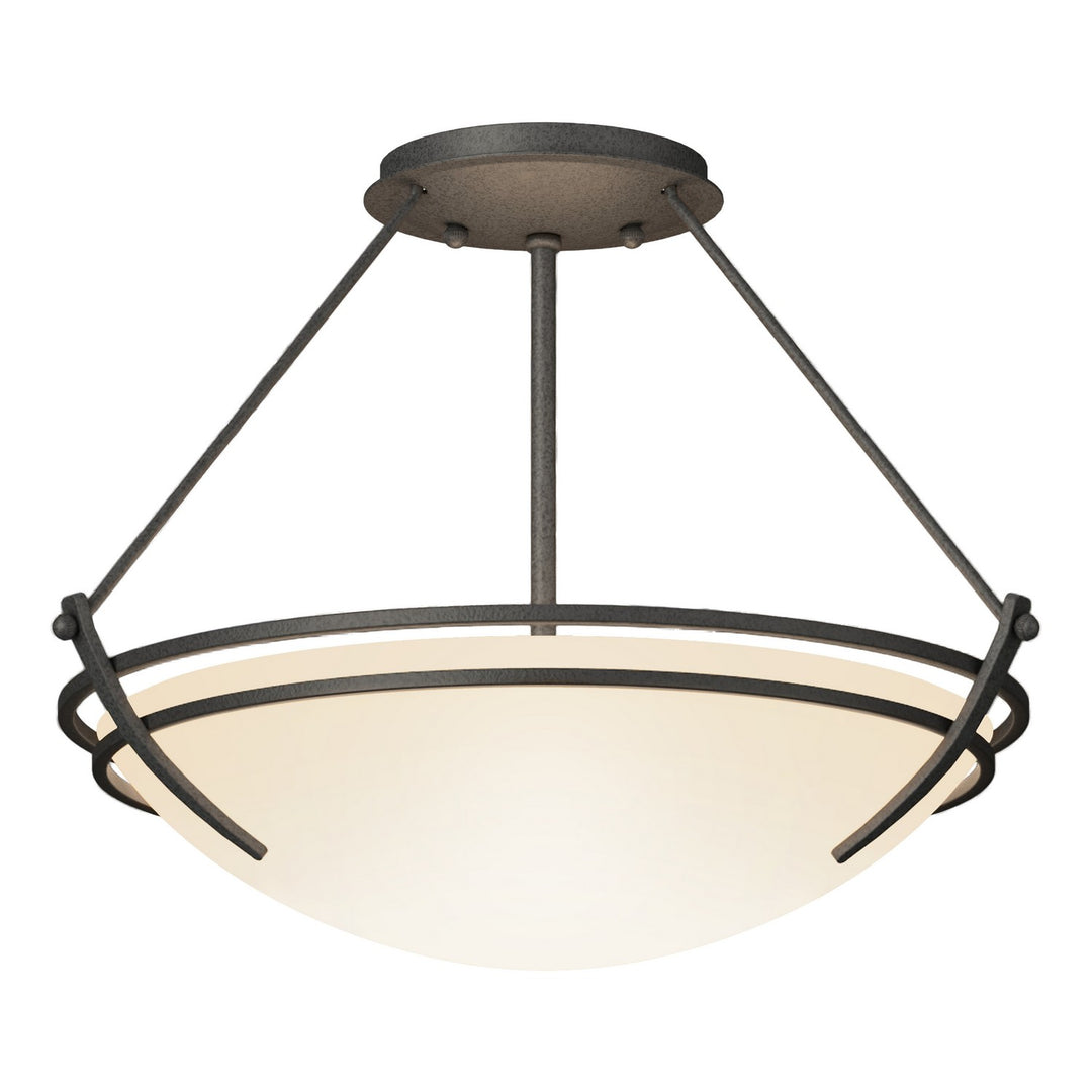 Hubbardton Forge Canada - 124422-SKT-20-GG0047 - Two Light Semi-Flush Mount - Tryne - Natural Iron