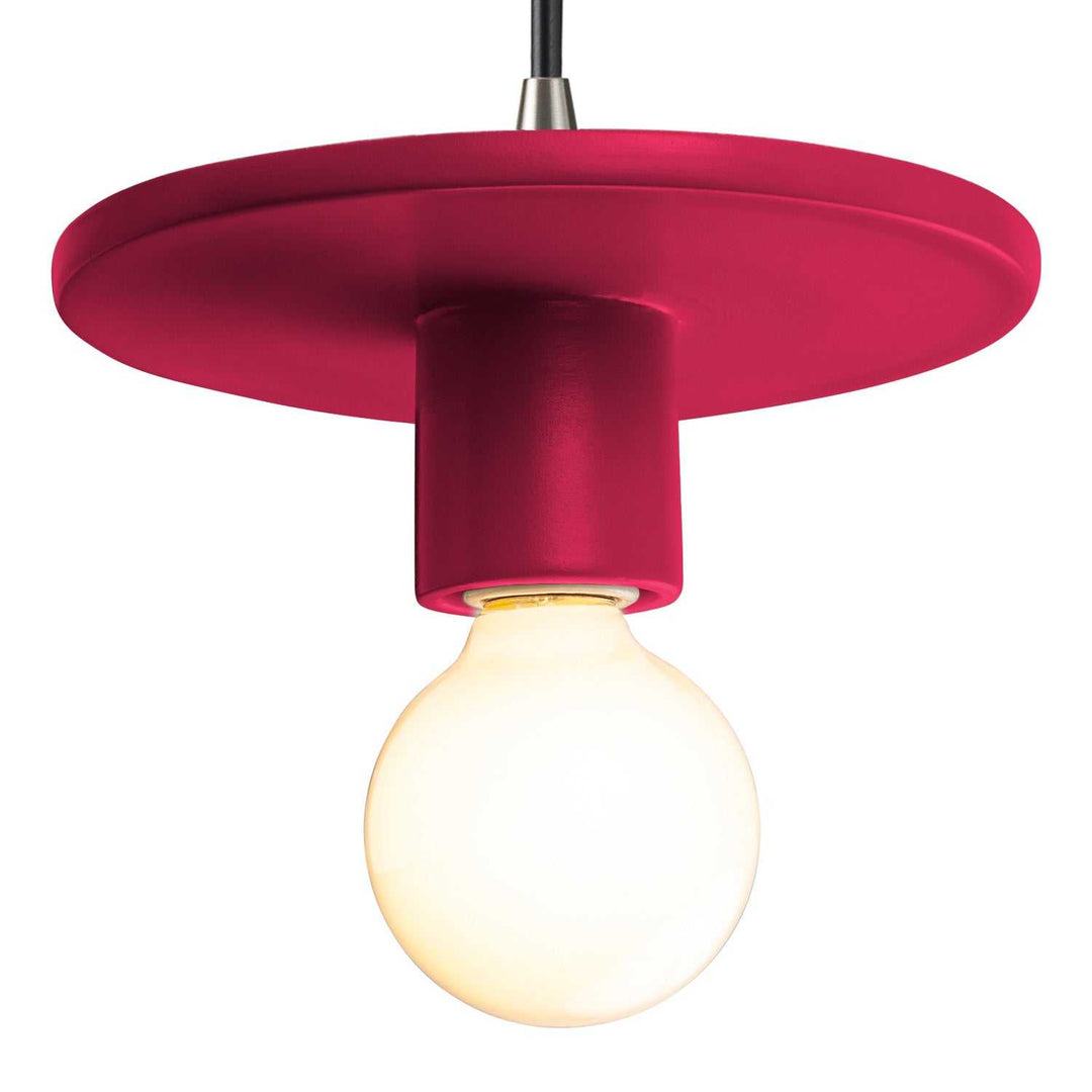 Radiance One Light Pendant in Cerise Justice Designs