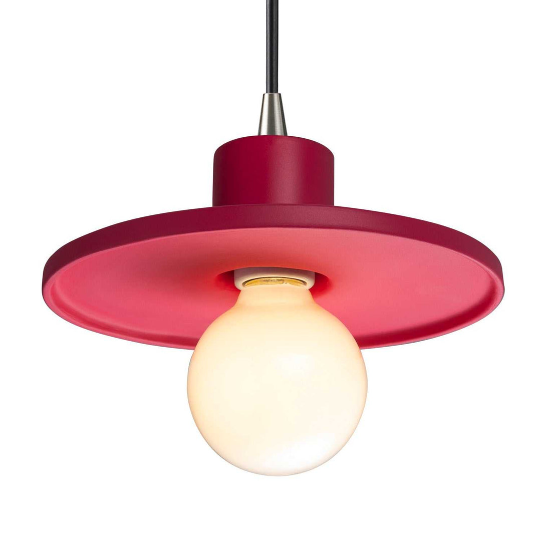 Radiance One Light Pendant in Cerise Justice Designs