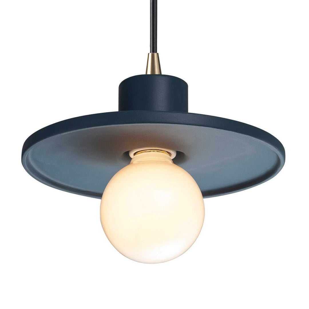 Radiance One Light Pendant in Midnight Sky Justice Designs