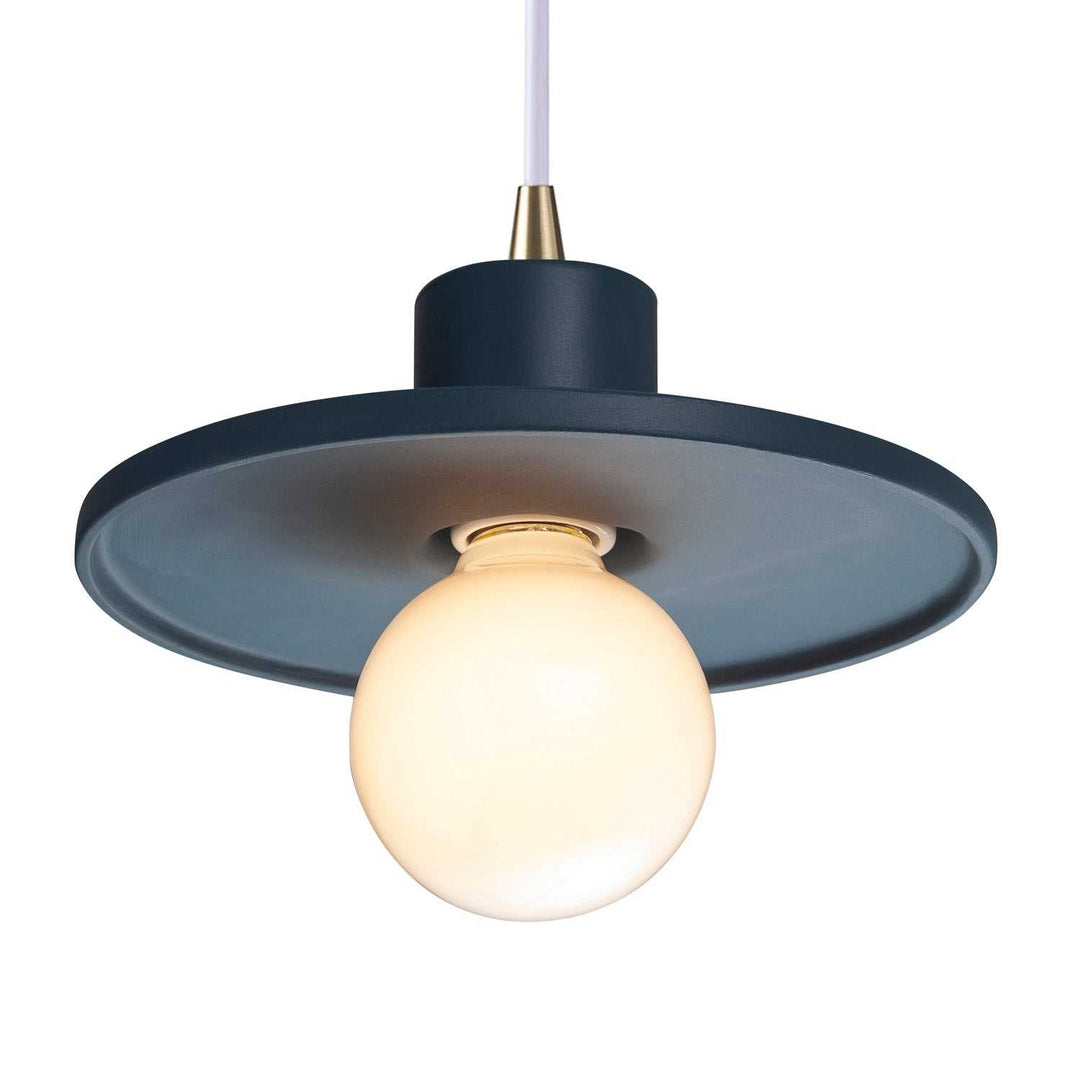 Radiance One Light Pendant in Midnight Sky Justice Designs