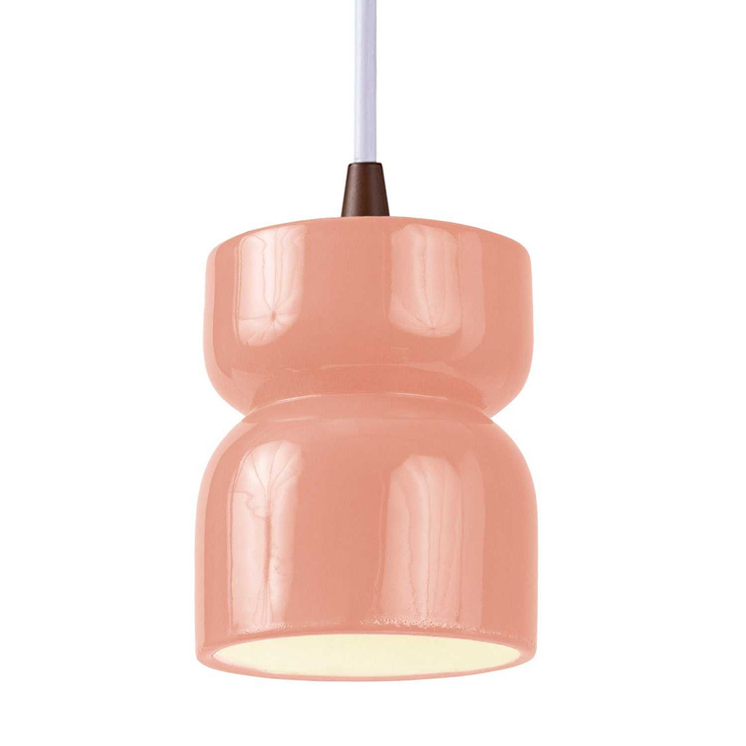 Radiance One Light Pendant in Gloss Blush Justice Designs