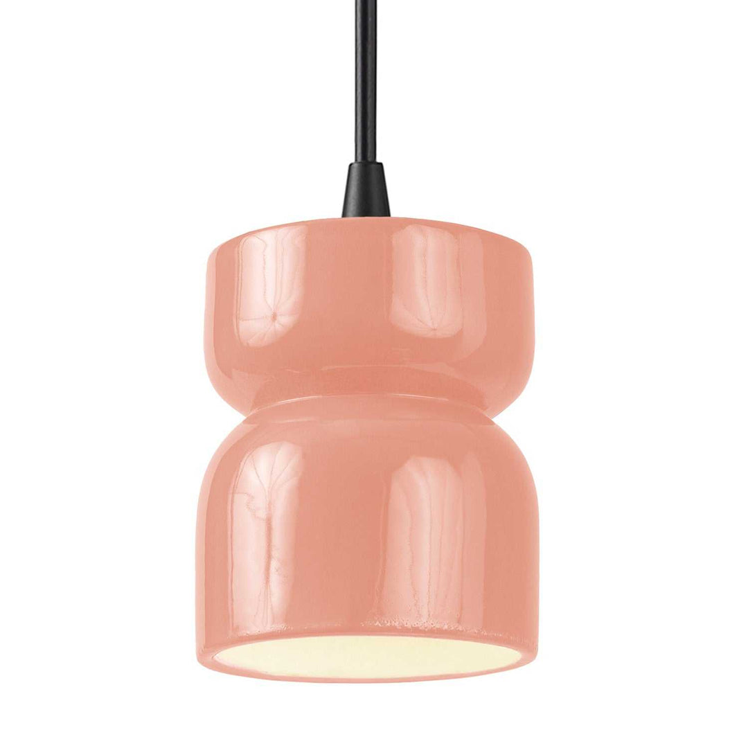 Radiance One Light Pendant in Gloss Blush Justice Designs