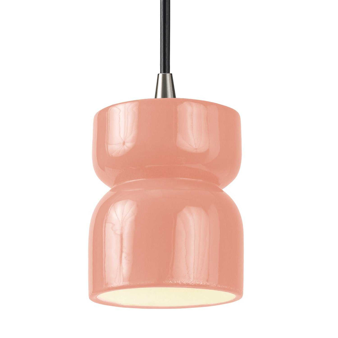 Radiance One Light Pendant in Gloss Blush Justice Designs