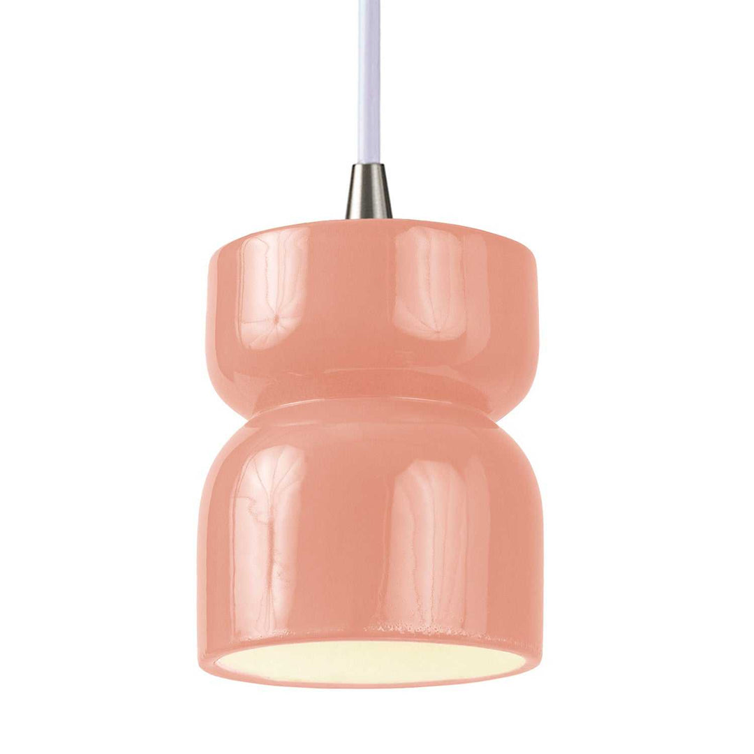 Radiance One Light Pendant in Gloss Blush Justice Designs