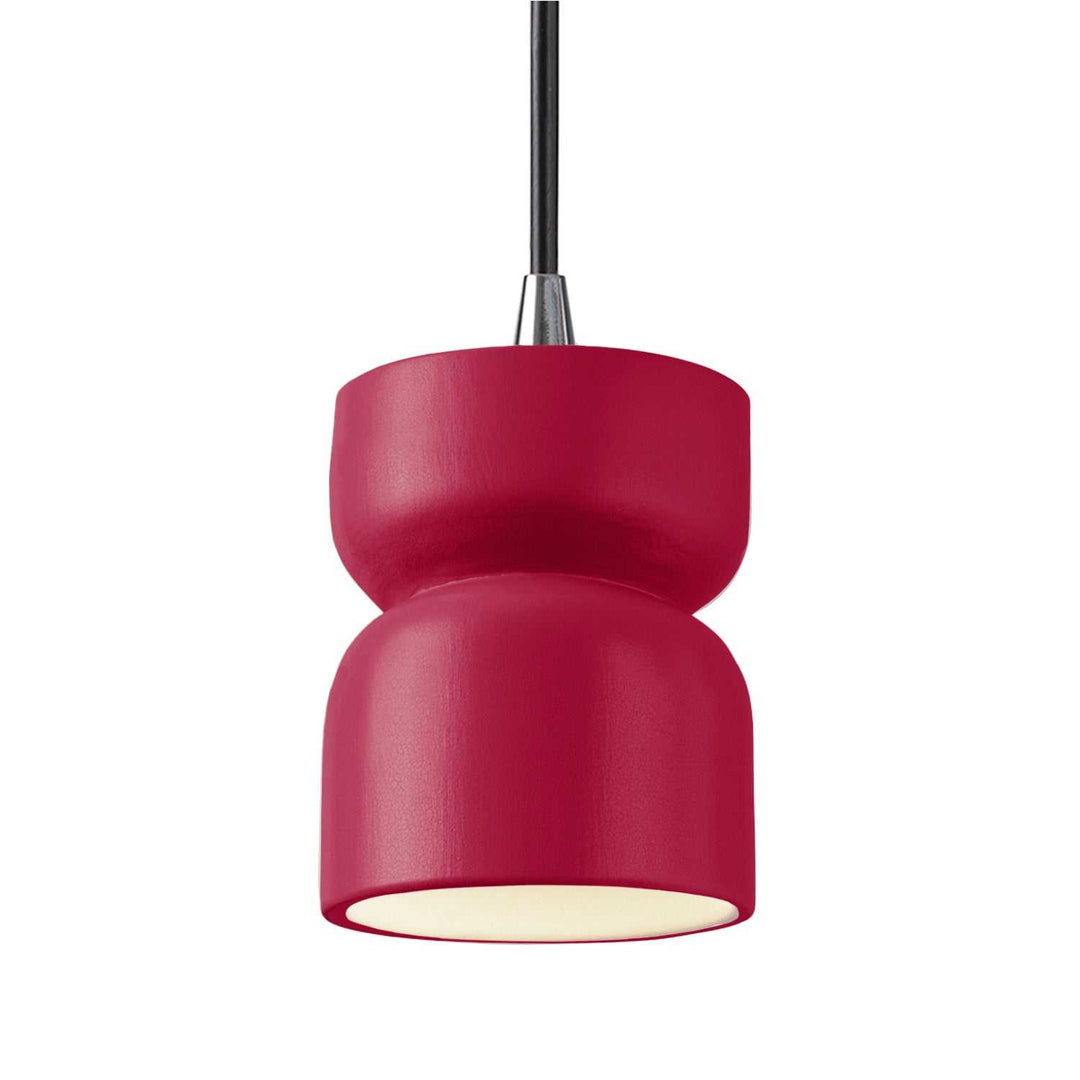 Radiance One Light Pendant in Cerise Justice Designs