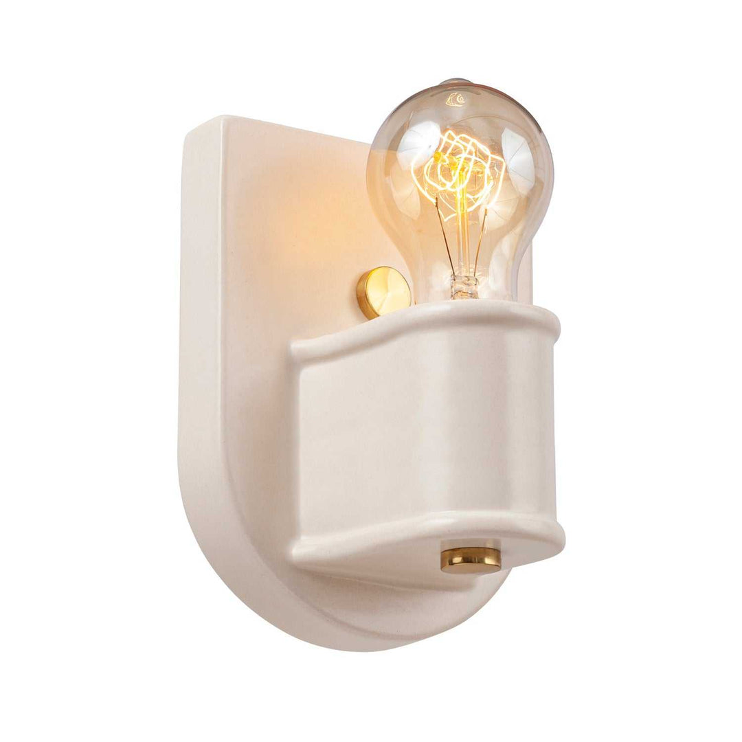American Classics One Light Wall Sconce in Matte White Justice Designs