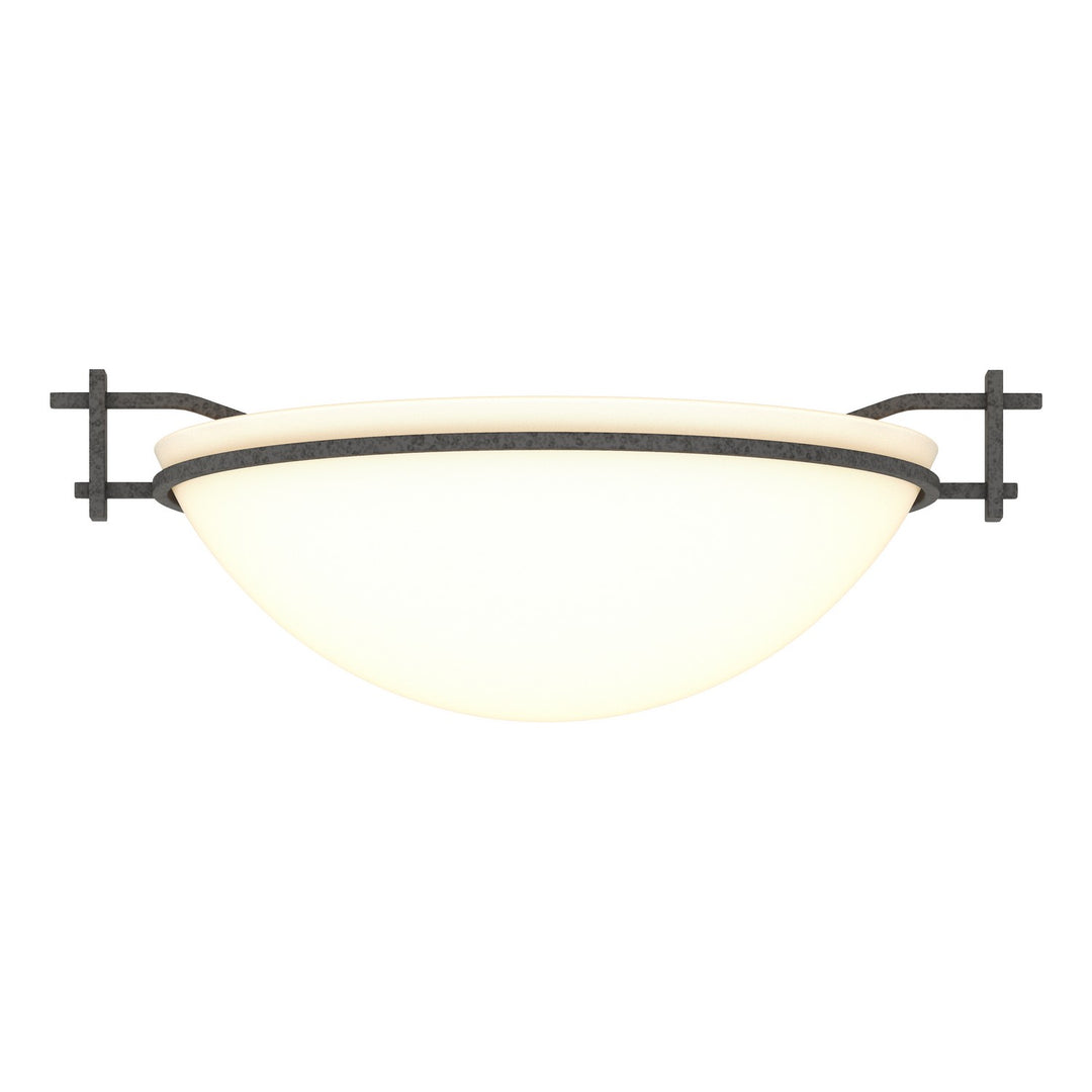 Hubbardton Forge Canada - 124251-SKT-20-GG0045 - One Light Semi-Flush Mount - Moonband - Natural Iron