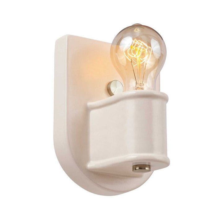 American Classics One Light Wall Sconce in Matte White Justice Designs