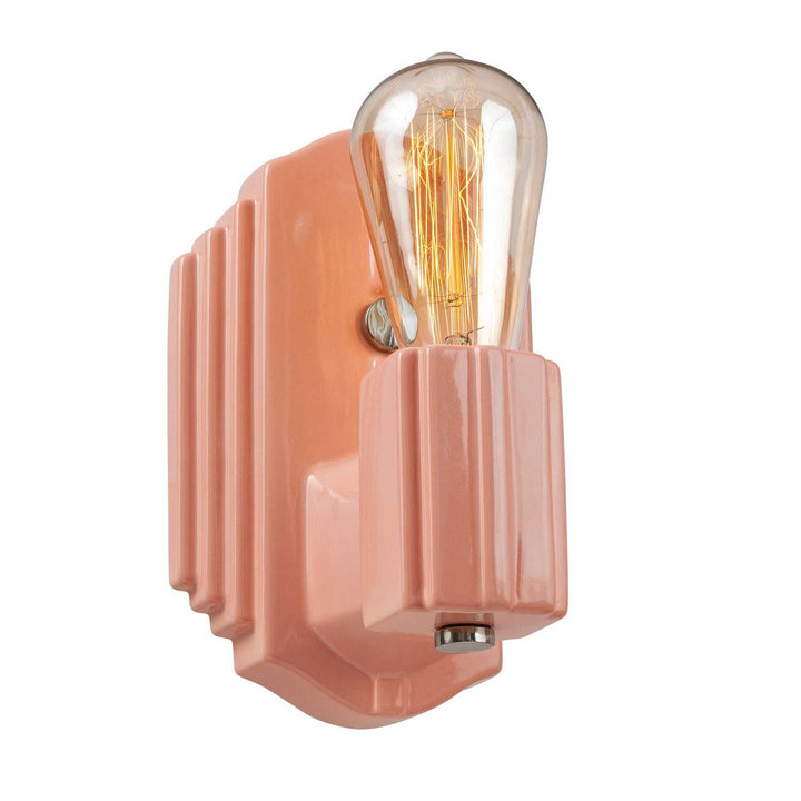American Classics One Light Wall Sconce in Gloss Blush Justice Designs