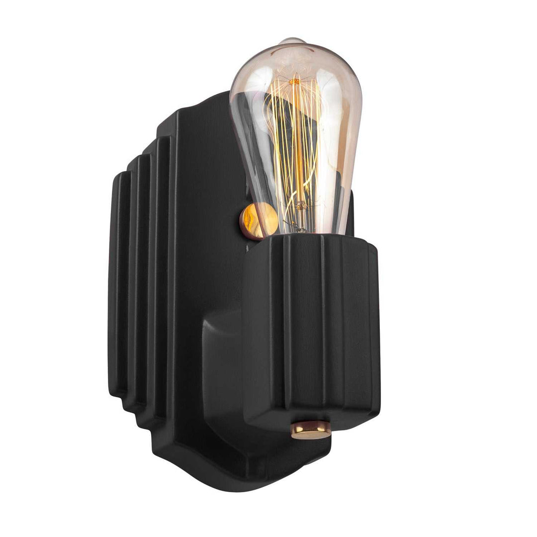 American Classics One Light Wall Sconce in Carbon - Matte Black Justice Designs