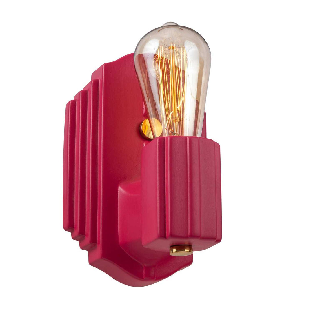 American Classics One Light Wall Sconce in Cerise Justice Designs