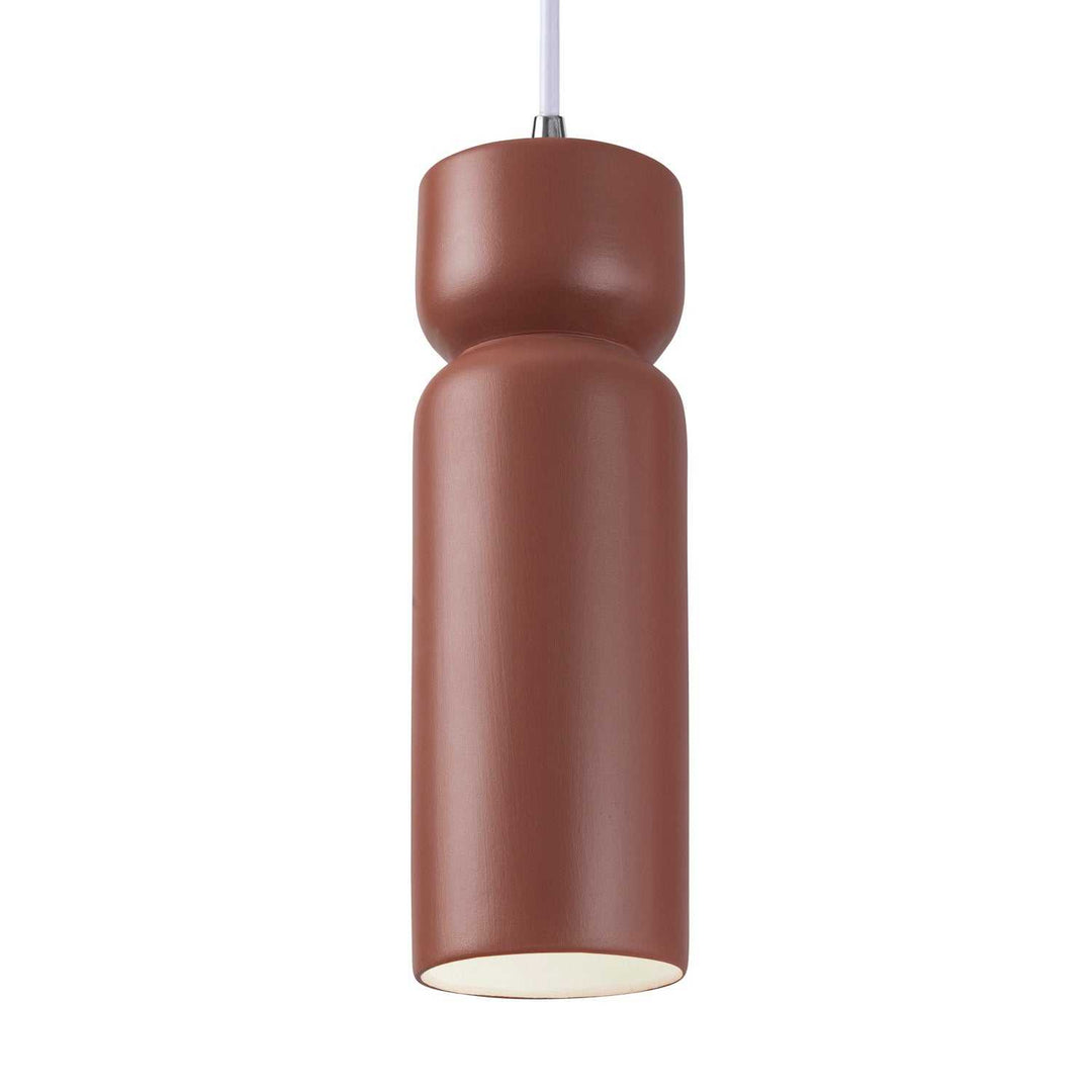 Radiance One Light Pendant in Canyon Clay Justice Designs