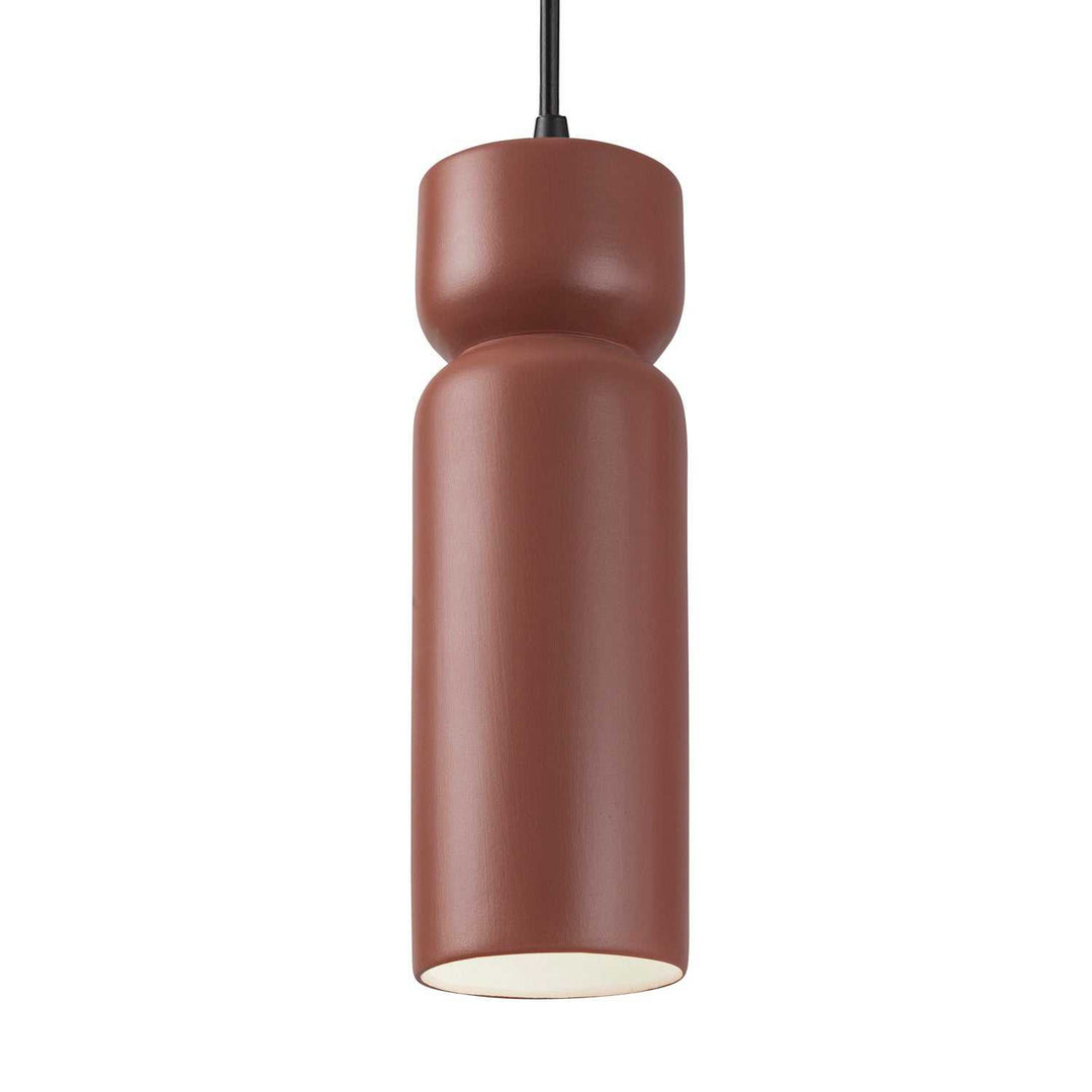 Radiance One Light Pendant in Canyon Clay Justice Designs